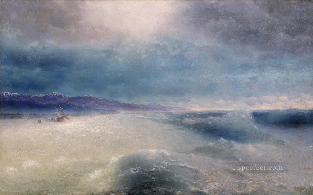 after the storm Romantic Ivan Aivazovsky Russian Oil Paintings